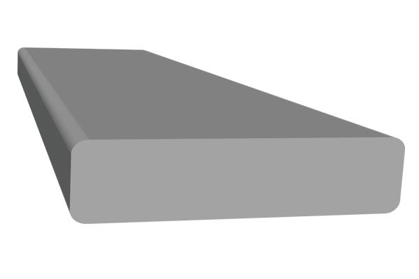 Side Profile of a 2 x 8 board
